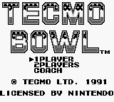 Tecmo Bowl (Japan) Title Screen
